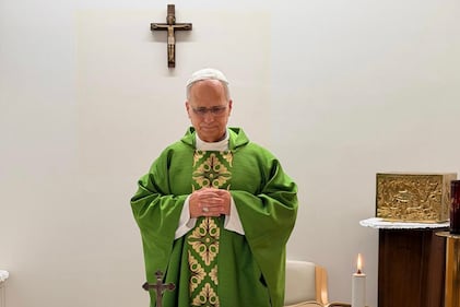 This picture, released by Vatican Media on Friday, Oct. 16, 2026, shows Pope Leo XIV celebrating Mass at the Agostino Gemelli Polyclinic in Rome, where he is recovering after having cancer removed from his right lung. (Vatican Media via AP)





Associate Press/ LaPresse
Only Italy and Spain