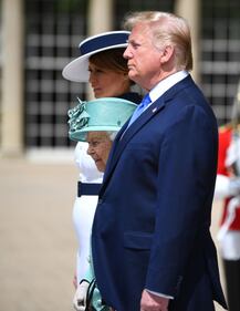 Il Presidente Trump alla cerimonia di benvenuto a Buckingham Palace  4