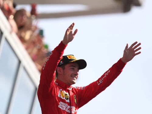Leclerc scatenato in pista e sul podio a Monza