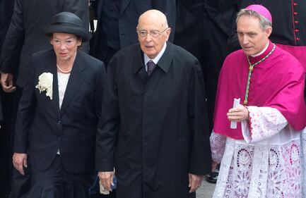 Napolitano e Renzi a San Pietro 5