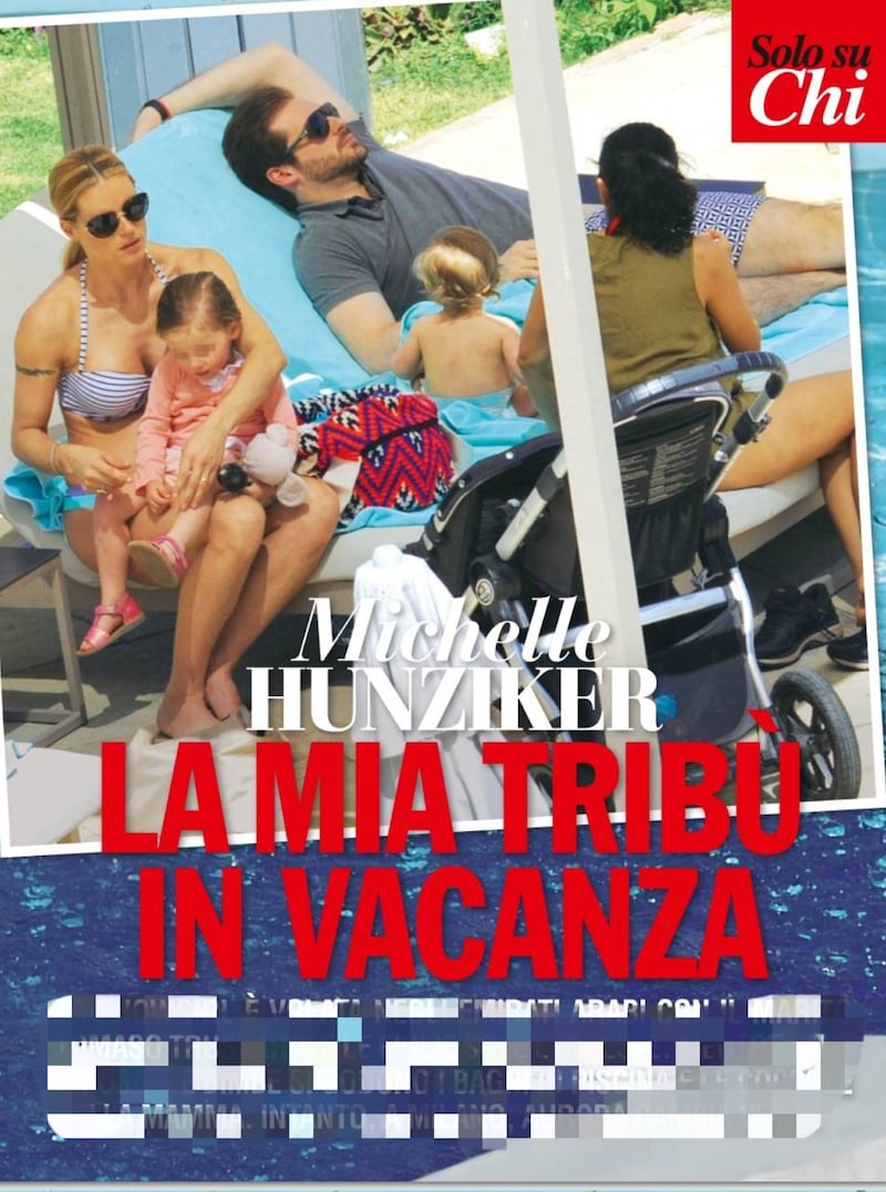 Michelle Hunziker, vacanza in famiglia 2