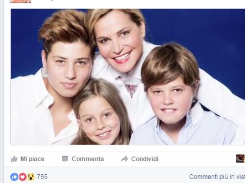 Simona Ventura e quel video per i 18 anni del figlio (senza Bettarini)