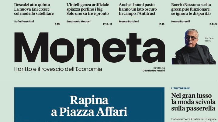 Moneta svela la rapina a Piazza Affari