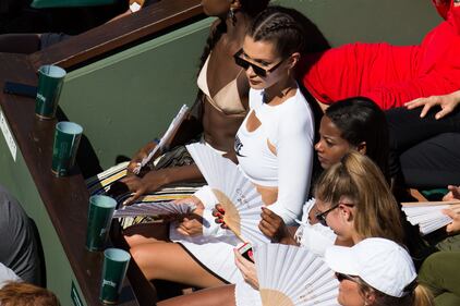 Bella Hadid al Roland Garros in versione "Basic Instinct" 8
