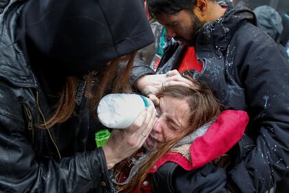 Trump, proteste e scontri a Washington 8