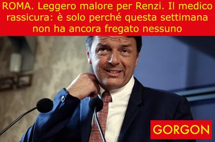 La satira del giorno: Matteo Renzi e il suo medico 1