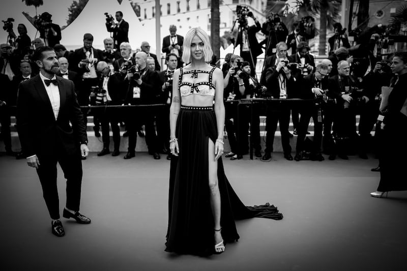 Cannes, reggiseno scintillante per Chiara Ferragni 4