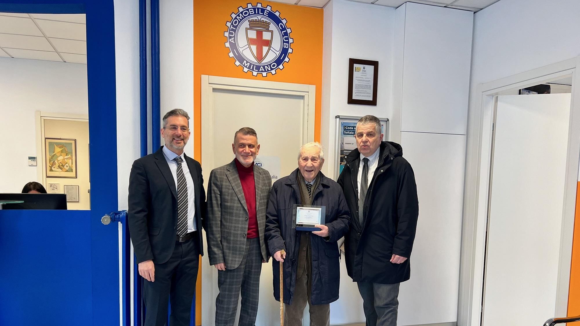 Fausto, 101 anni, è il più anziano socio Aci