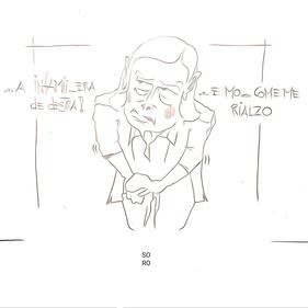 La vignetta del giorno: dopo le offese di Morra La Boldrini s'inginocchia ...ma 1