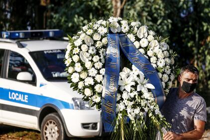 I funerali di Willy al campo sportivo di Paliano 1