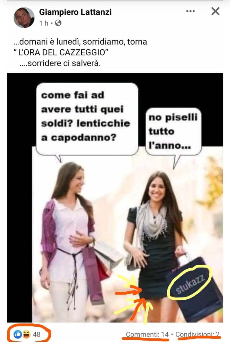 Post Facebook Lattanzi 