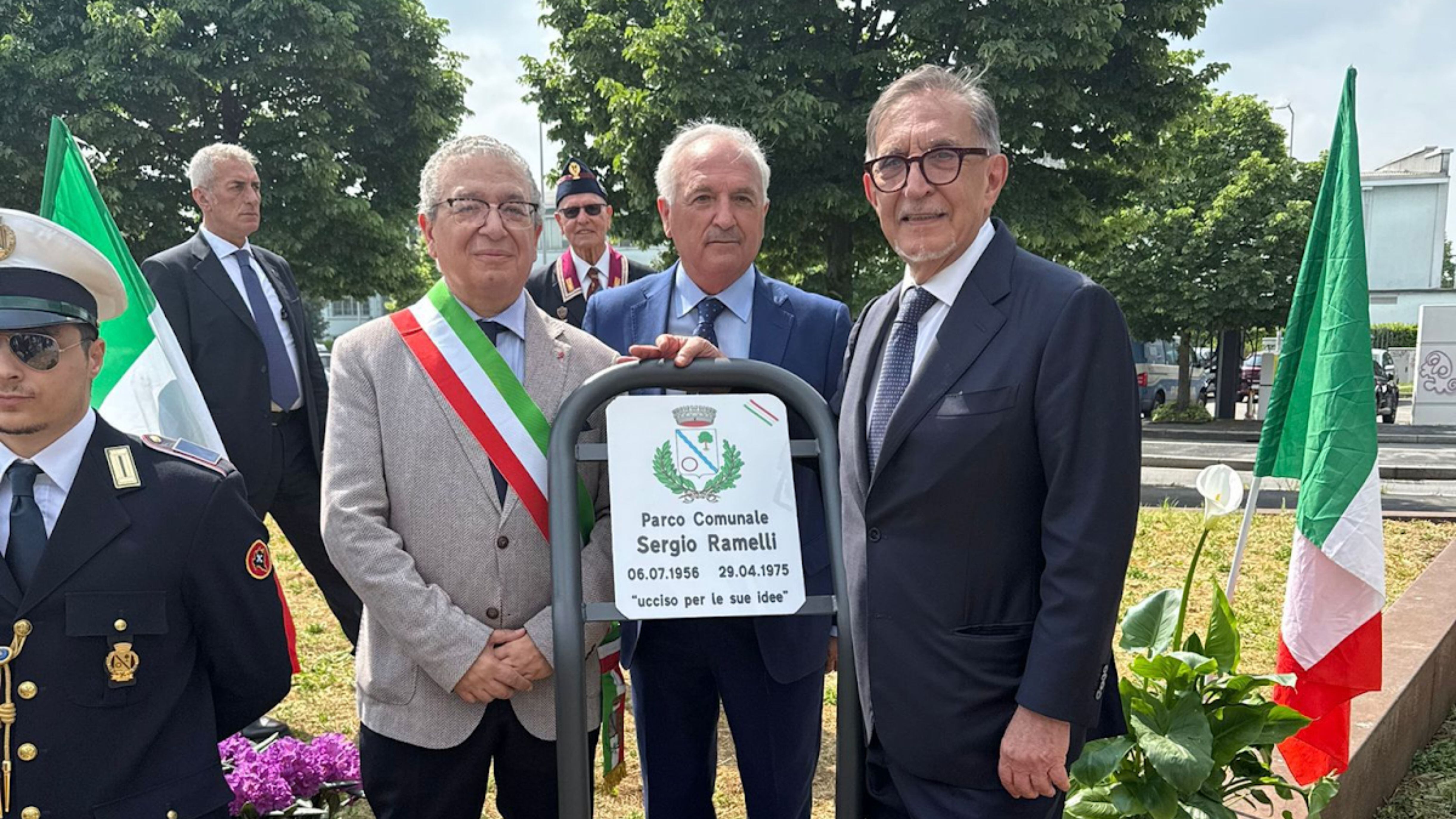 Intitolato giardino a Sergio Ramelli, La Russa: “Un suo miracolo”