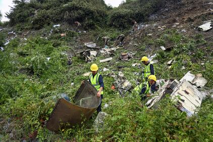 Le immagini dell'incidente aereo a Kathmandu 4