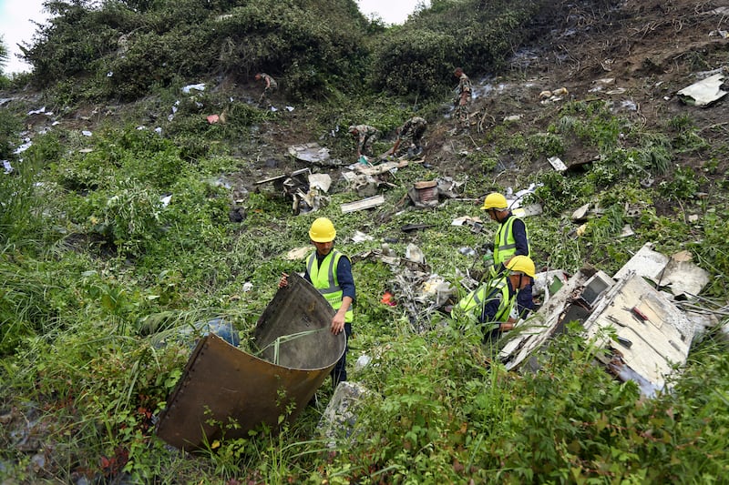 Le immagini dell'incidente aereo a Kathmandu 4