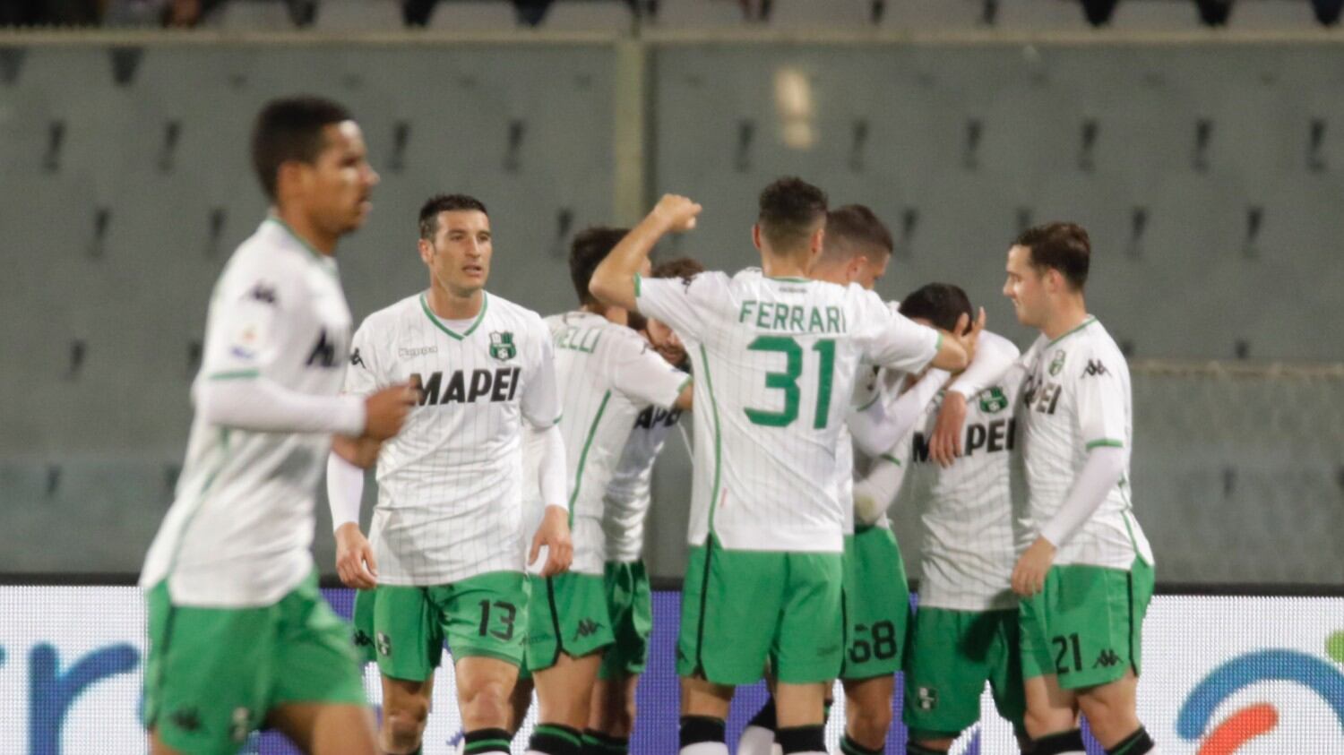 Il Sassuolo sbanca Firenze: 1-0 Berardi manda al tappeto i viola
