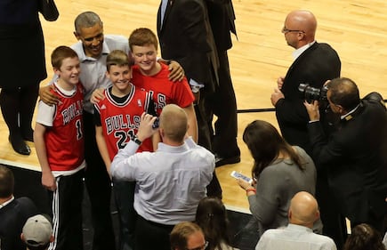 E Obama va alla partita dei Bulls 5
