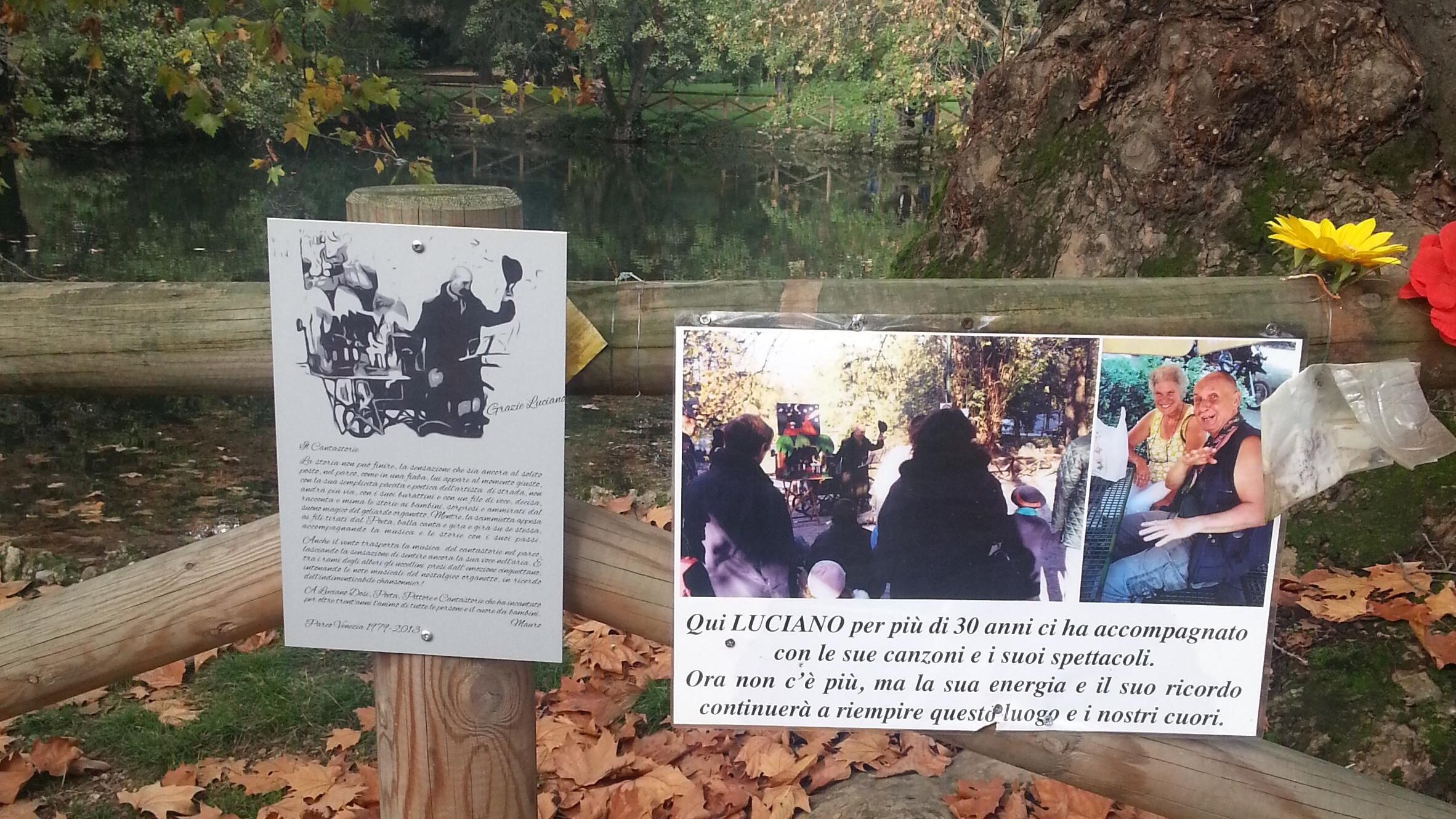 Omaggio poetico all'artista di strada morto un anno fa