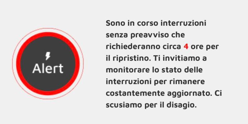 blackout Milano