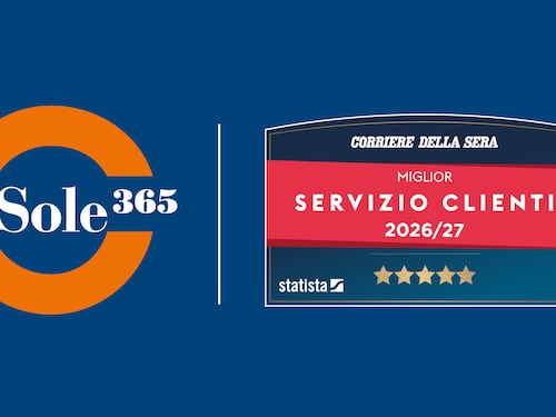 Comunicato Stampa: Sole365 riceve, ancora una volta, il riconoscimento “Italy’s Best Customer Service 2026/2027”