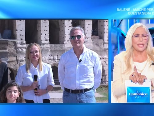 Meloni a Domenica In. Pd e M5S s'infuriano, ma scordano Gualtieri
