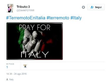 Terremoto, la solidarietà da tutto il mondo sui social 8