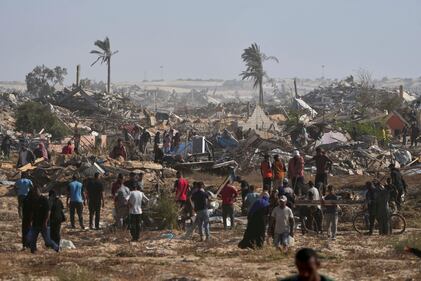 Caos aiuti a Gaza: le immagini della calca 5