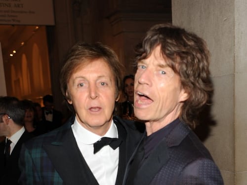 Arrivano i Rolling Beatles. Paul e Ringo con gli Stones