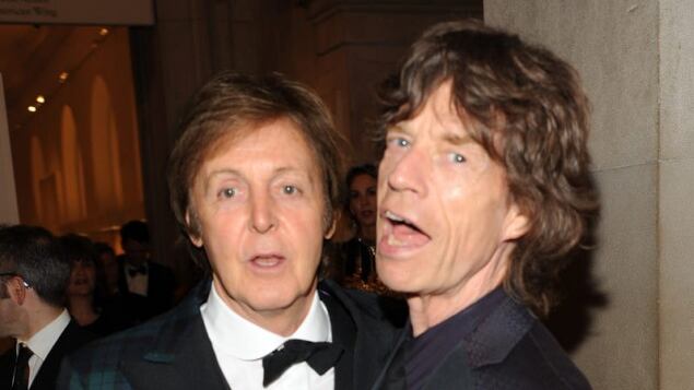 Arrivano i Rolling Beatles. Paul e Ringo con gli Stones