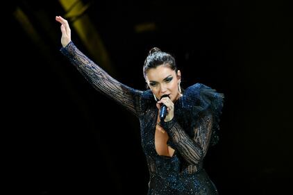Elettra Lamborghini alla finale di Sanremo 4