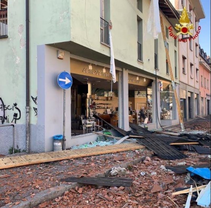 Esplosione in palazzina a Seriate 2
