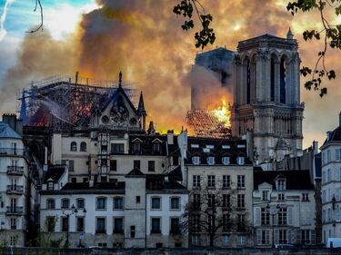 Notre Dame in fiamme: le foto del salvataggio 8