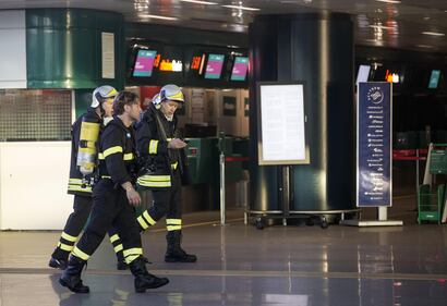 Incendio all'aeroporto di Fiumicino 13
