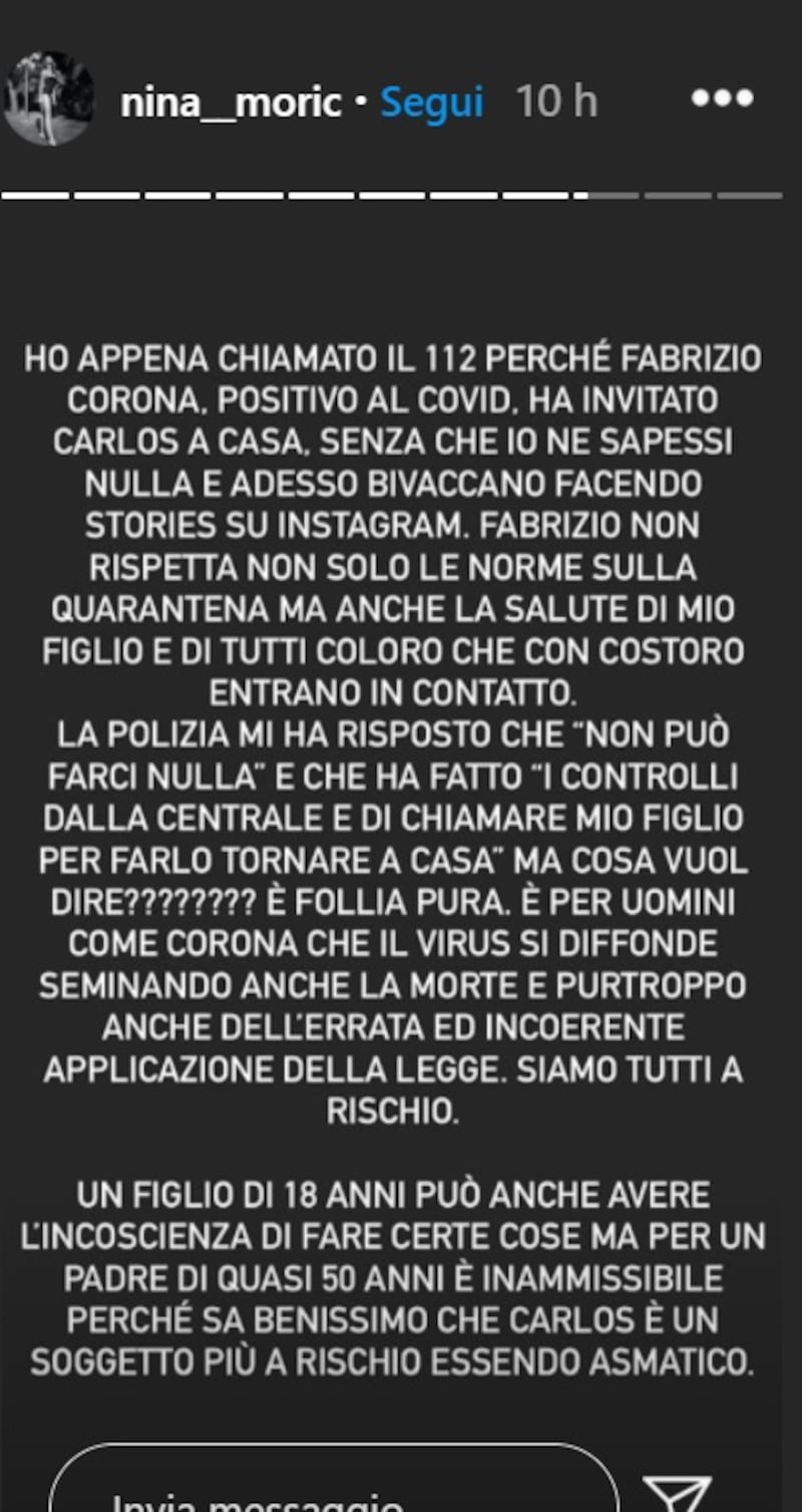 Nina Moric social