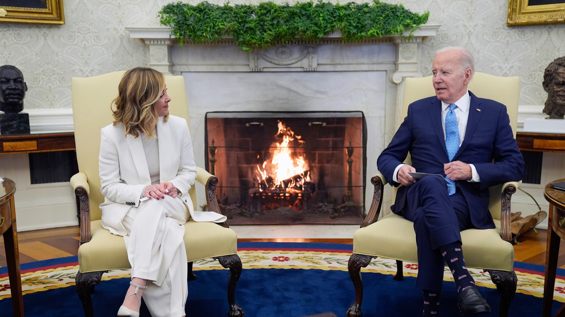 Intesa Biden-Meloni alla Casa Bianca. "Grazie per Kiev e la tua leadership a sostegno degli Usa"