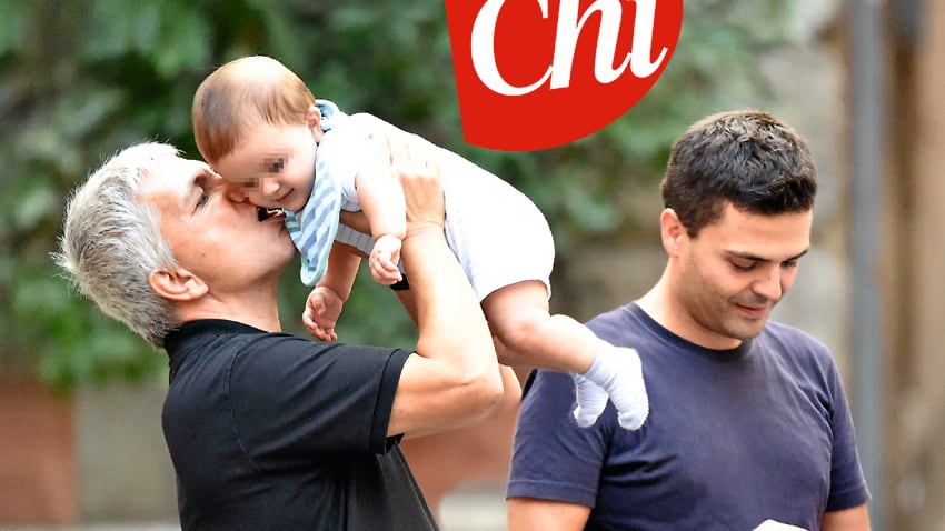 Ecco le foto di Vendola che gioca col figlio Tobia