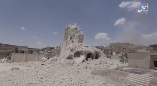 Mosul, la distruzione della grande moschea di al Nuri 4