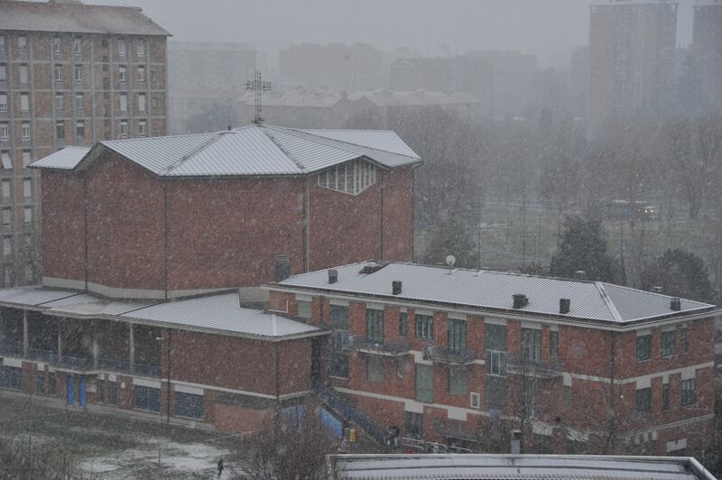 Arriva la prima neve a Milano 1