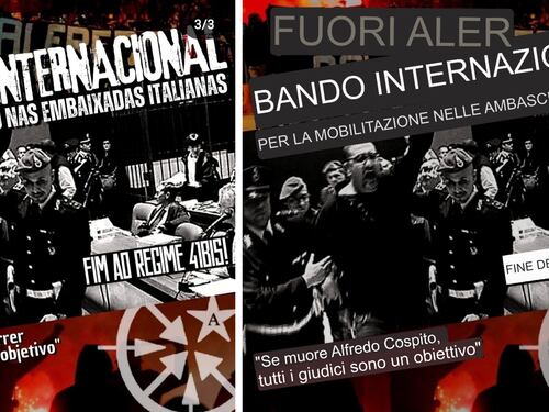 "Tutti i giudici sono un obiettivo". Rete anarchica pronta a sferrare l'attacco