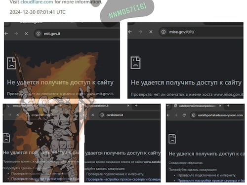 "Le loro politiche non resteranno senza risposta". Hacker filorussi attaccano i siti italiani