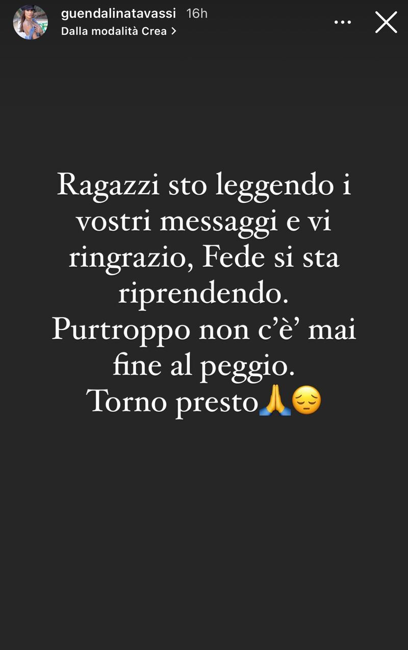 Guendalina Tavassi su Instagram