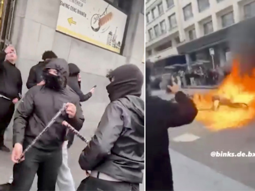 Scontri e caos a Bruxelles: studenti in piazza e polizia costretta a usare gli idranti