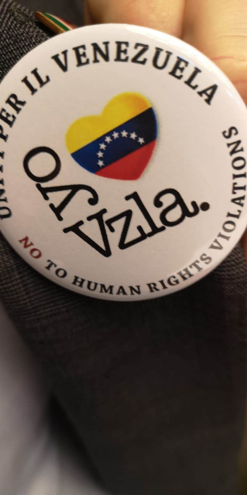 Deputati FdI in Aula con la spilla per il Venezuela 1