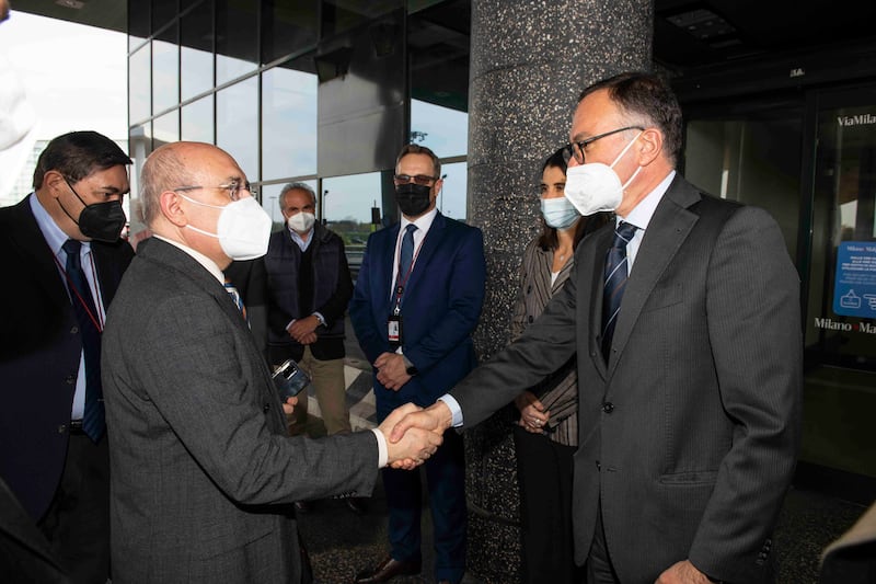 Incontro prefetto di Varese Pasquariello e Armando Brunini ad Sea
