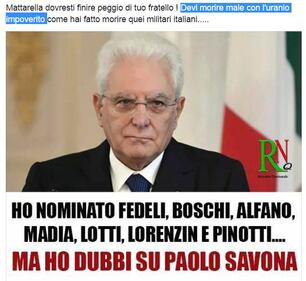Insulti e minacce di morte sui social a Mattarella 3