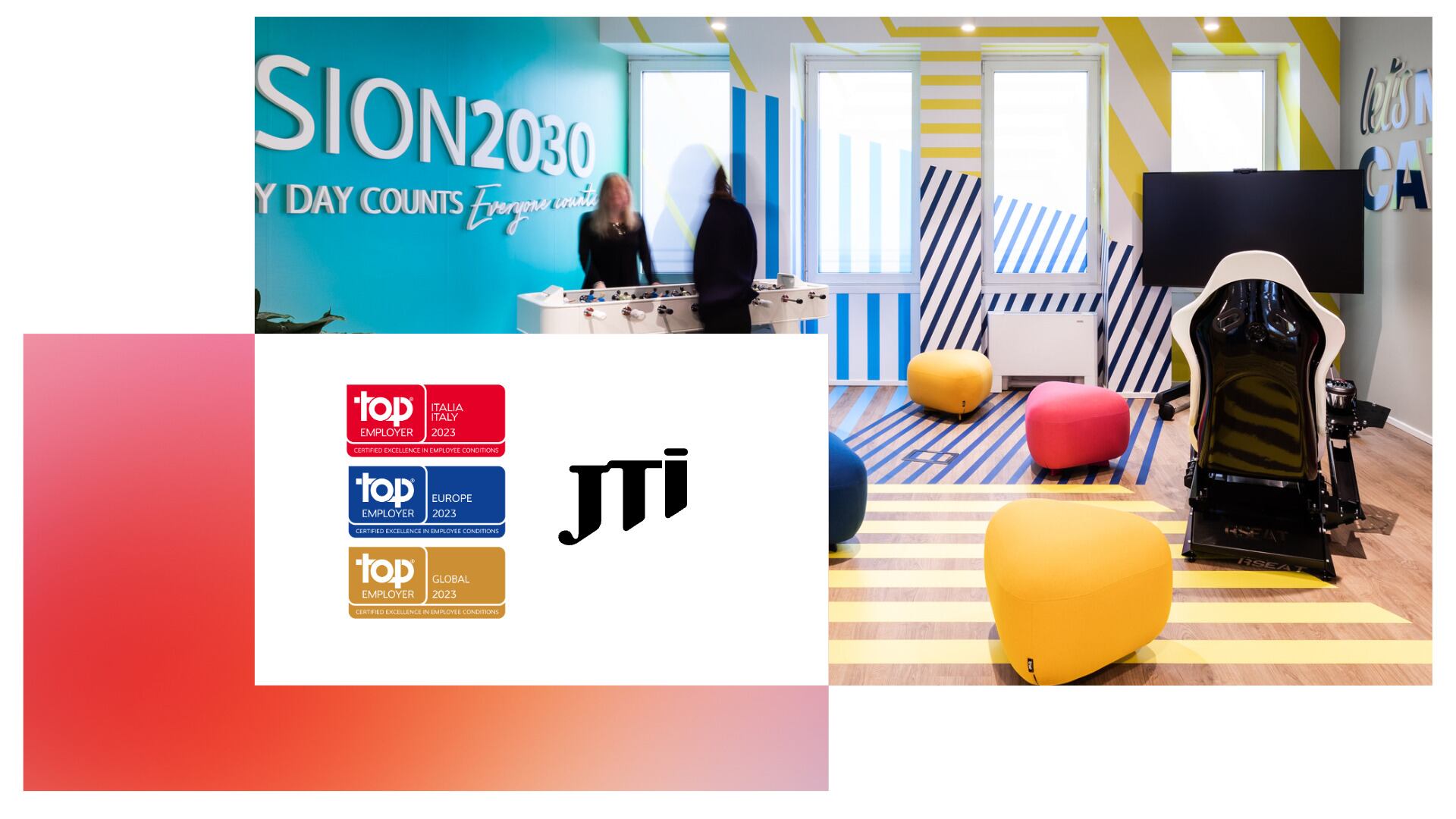 JTI Italia Top Employer per il 13esimo anno consecutivo