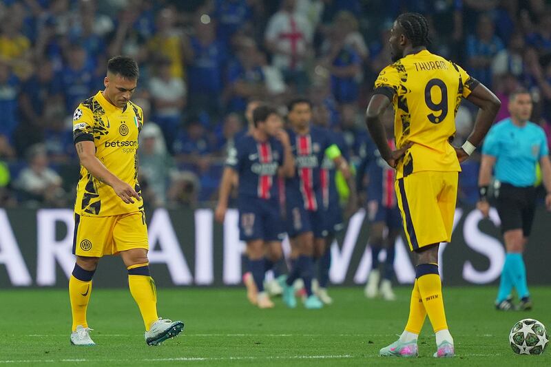PSG Inter Lautaro Thuram delusione