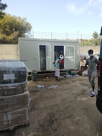 La situazione nell'hotspot di Lampedusa 1