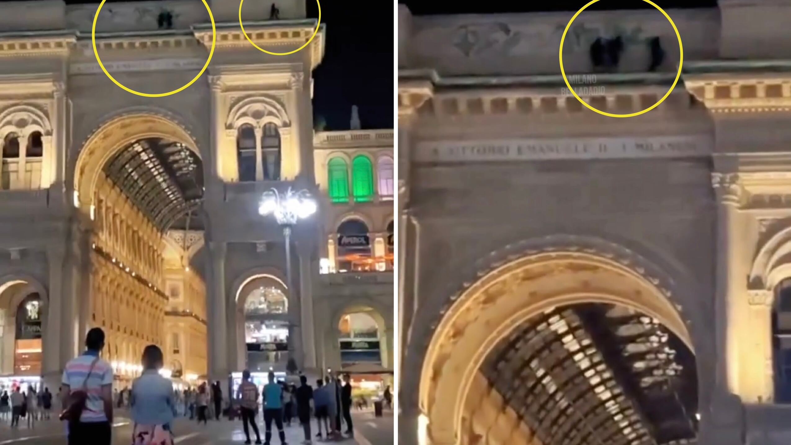 Il terrazzo, le felpe e la fuga sui tetti: così i vandali della Galleria sono riusciti a scappare