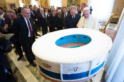Papa Francesco riceve le squadre di Napoli e Fiorentina 10
