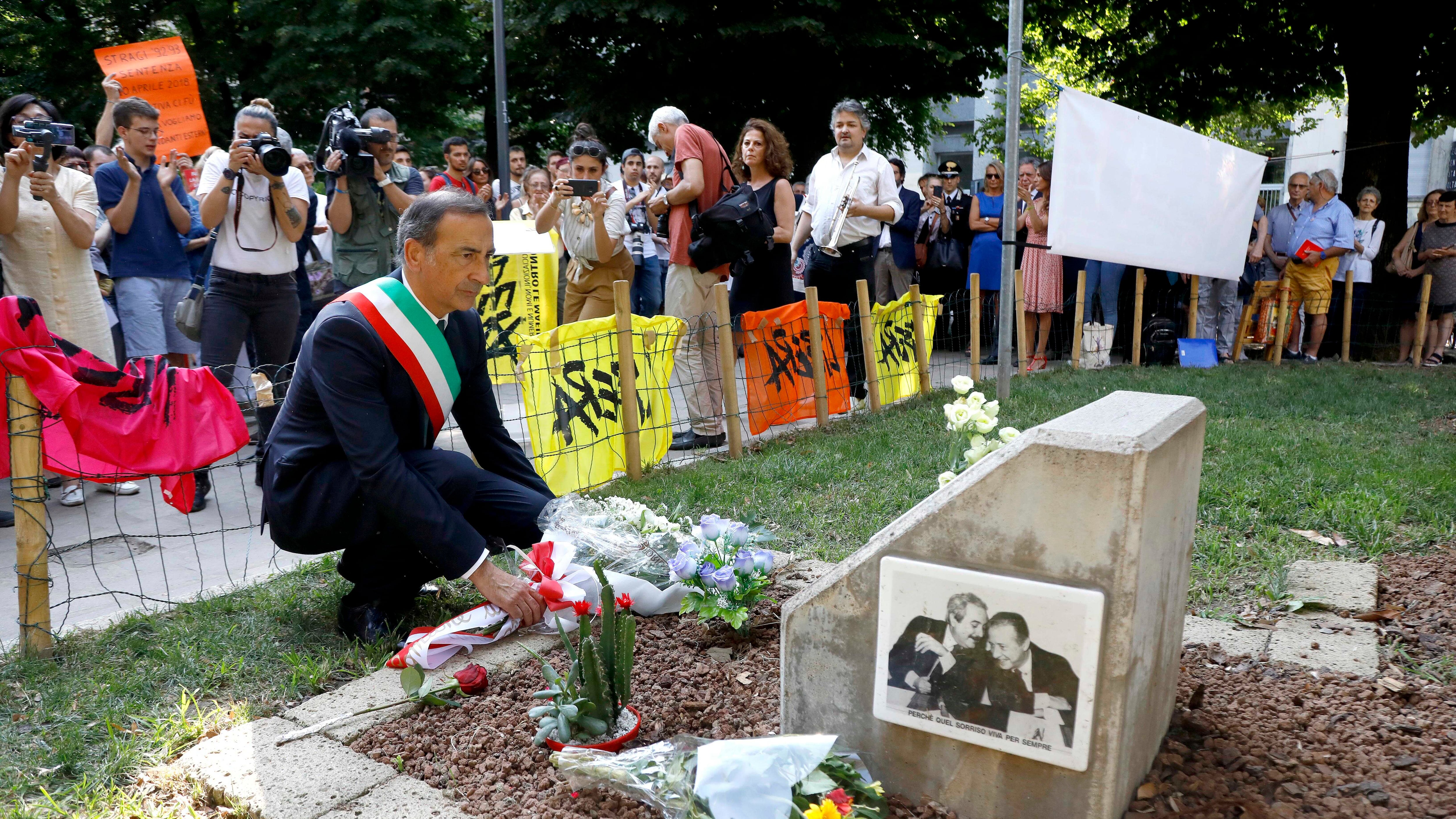 L'omaggio a Borsellino E una piazza dedicata a Emanuela e Francesca